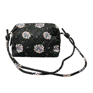 VERA BRADLEY Blake Crossbody Camera Bag Black Multi NWOT
